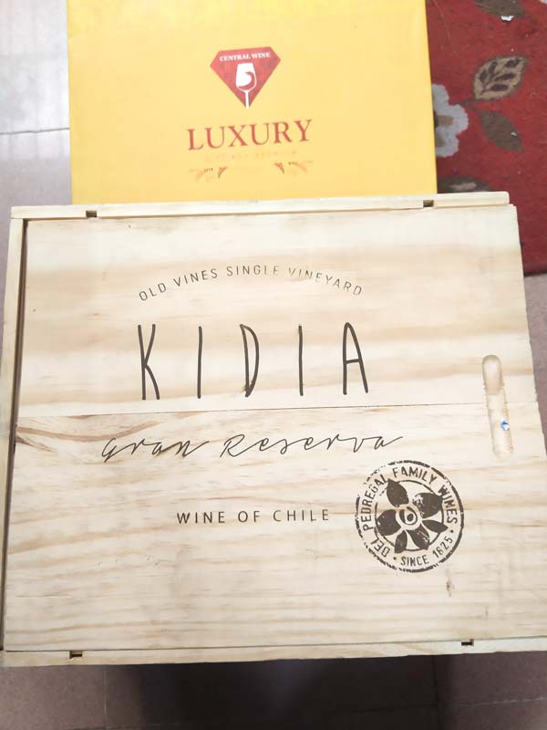 Thùng rượu vang Chile Kidia Gran Reserva
