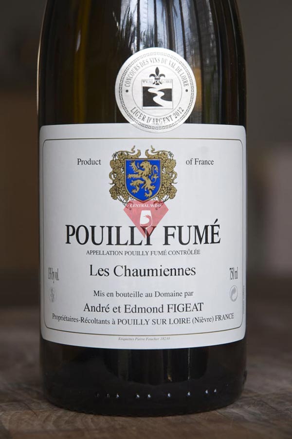 Nhãn một chai rượu vang xứ Loire