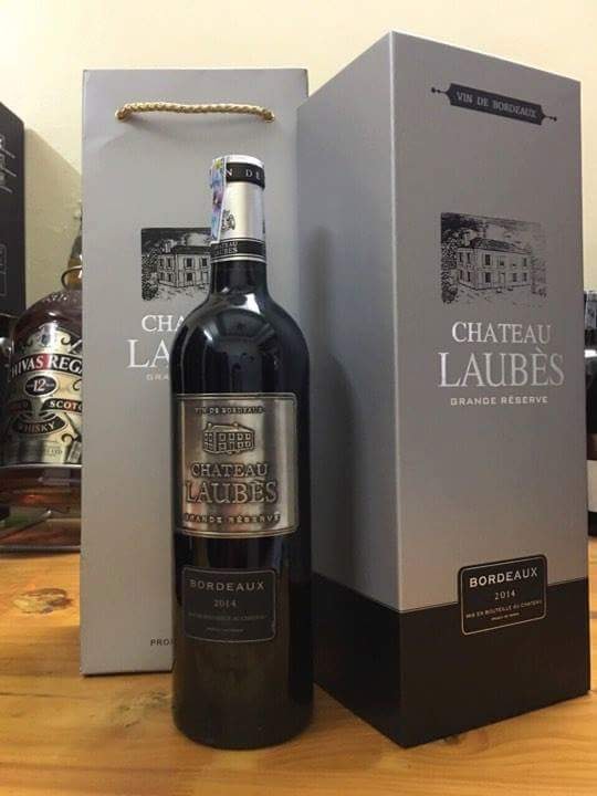 Hộp quà rượu vang Chateau Laubes Bordeaux