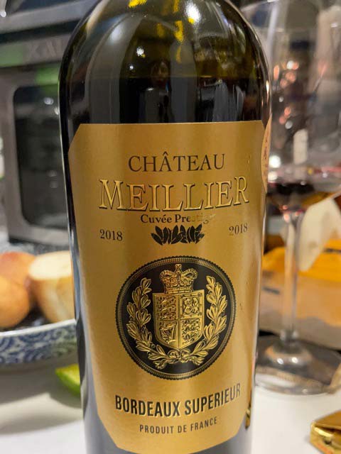 Nhãn chai rượu vang Chateau Meillier Bordeaux Superieur