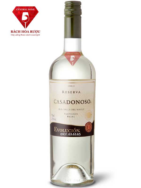 Rượu vang trắng Casadonoso Reserva Sauvignon Blanc