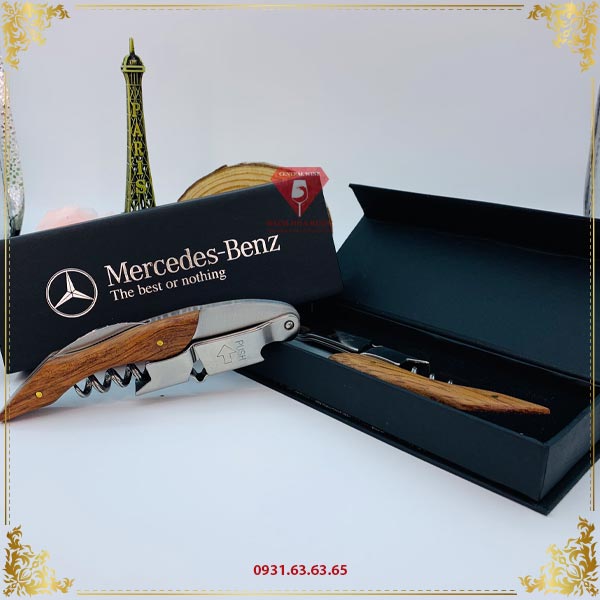 Khui cán gỗ hộp đen ruột nhung Mercedes cao cấp