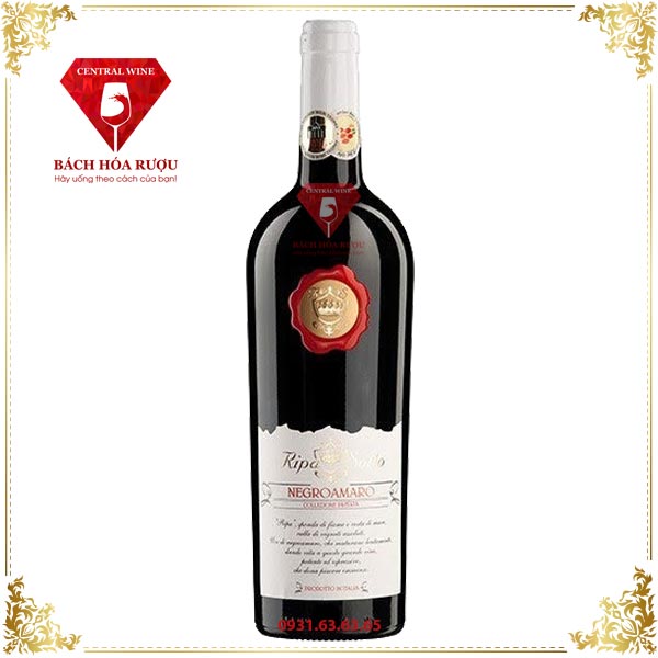 Vang Ý Ripa di Sotto Negroamaro cao cấp