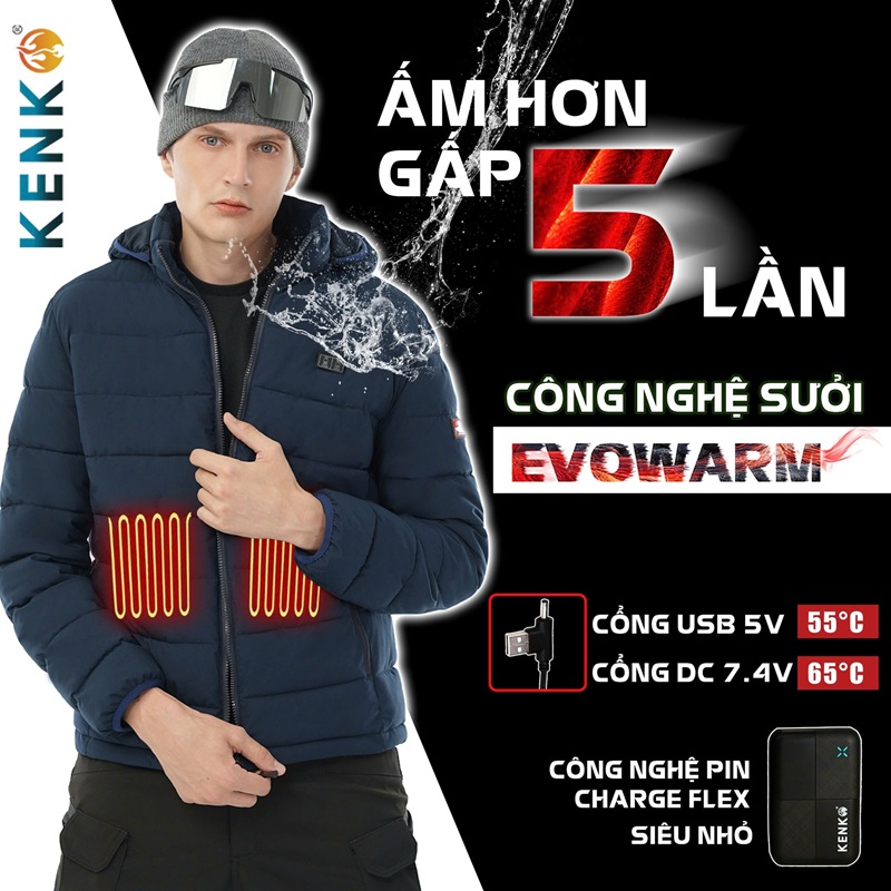 Áo sưởi KENKO mang lại nhiều ưu điểm vượt trội