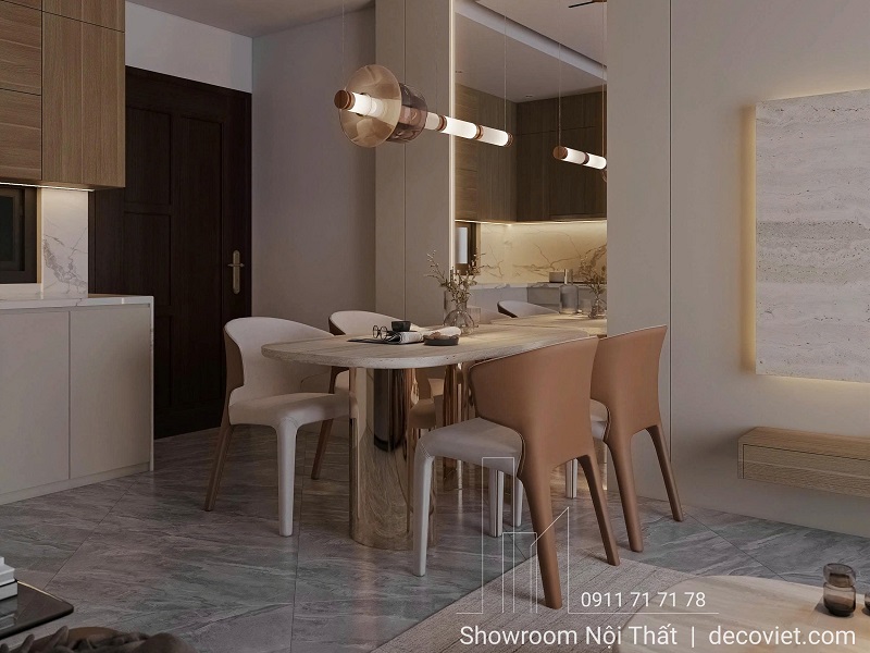 bàn ăn mặt đá nhập khẩu 4 người