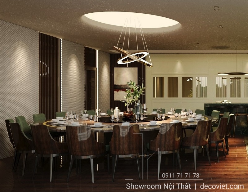 kích thước bàn tròn 20 ghế