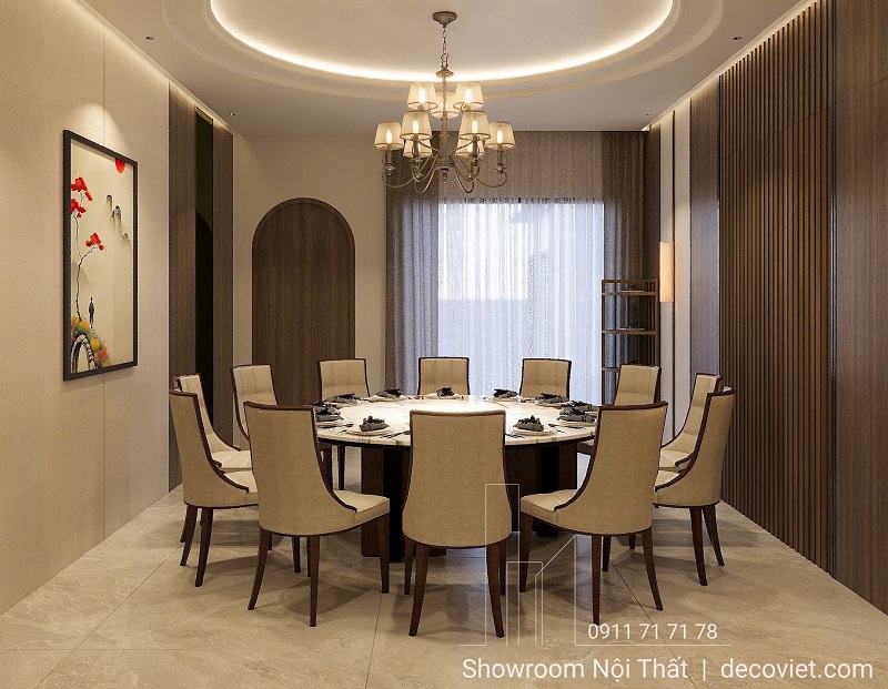 bàn ghế nhà hàng sang trọng có thiết kế riêng