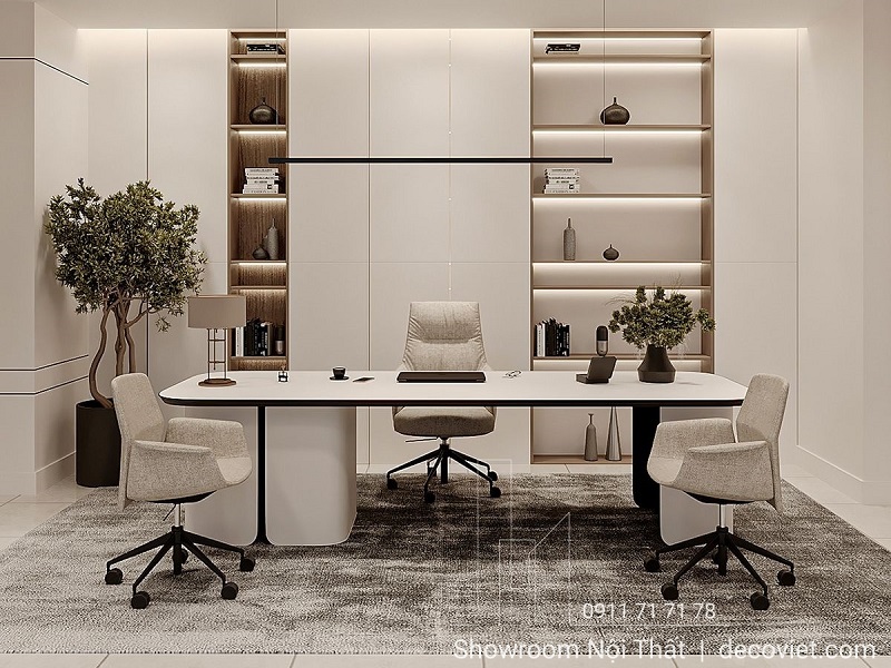 mẫu bàn làm việc giám đốc phù họp không gian hiện đại