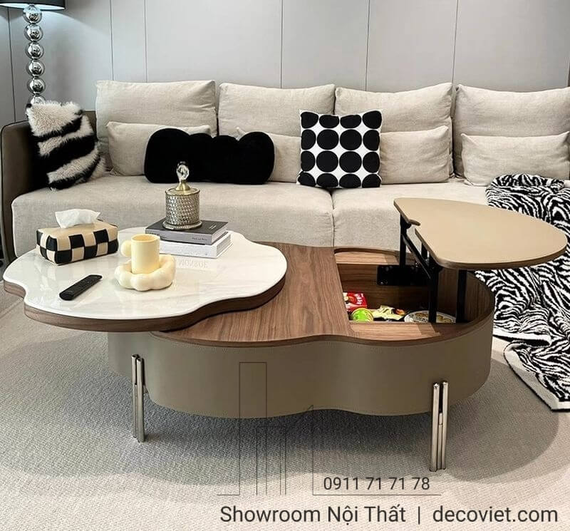Bàn sofa thông minh đa năng tích hợp ngăn kéo lưu trữ