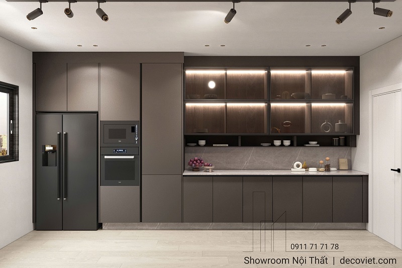 Tủ bếp nhựa WPB cao cấp chống ẩm sang trọng