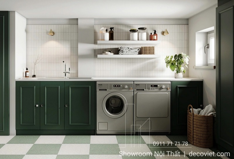 Tủ bếp chữ I cho căn hộ nhỏ, tiết kiệm diện tích và chi phí