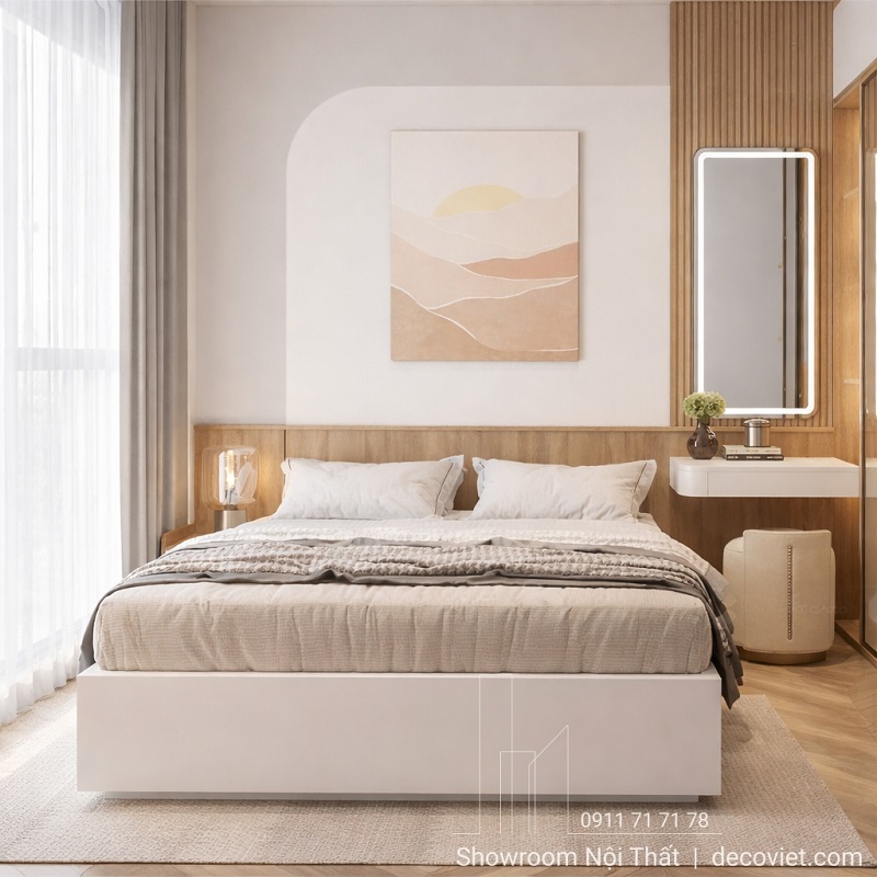 giường bọc da, bọc nệm hiện đại có mức giá rất cạnh tranh