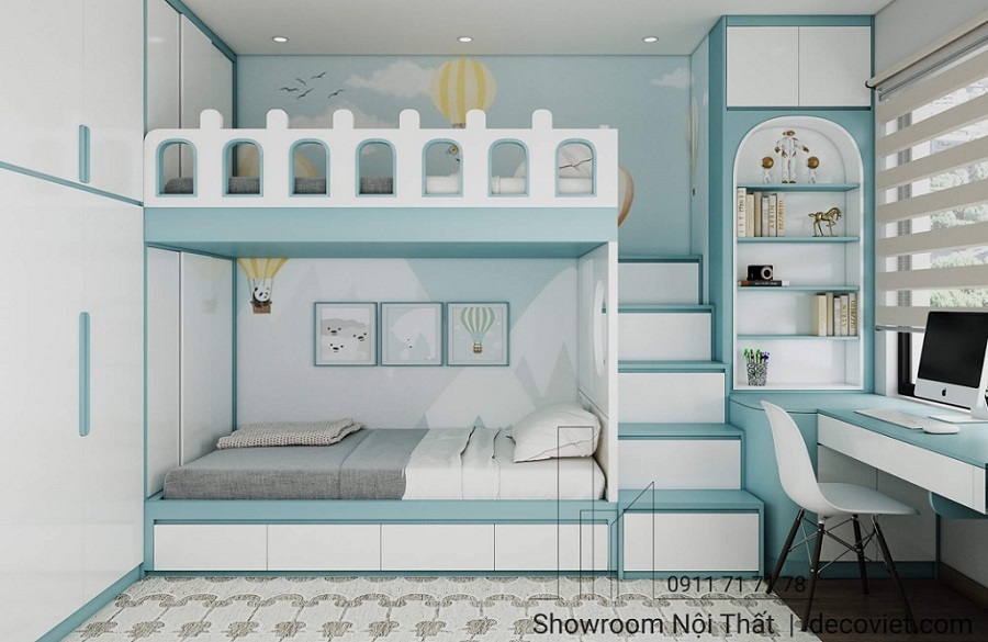giường tầng trẻ em