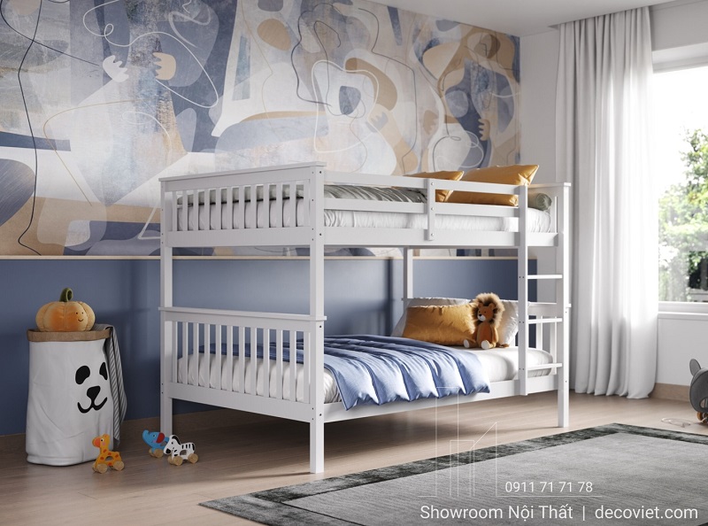 giường tầng gỗ đẹp cho phòng trẻ em và người lớn