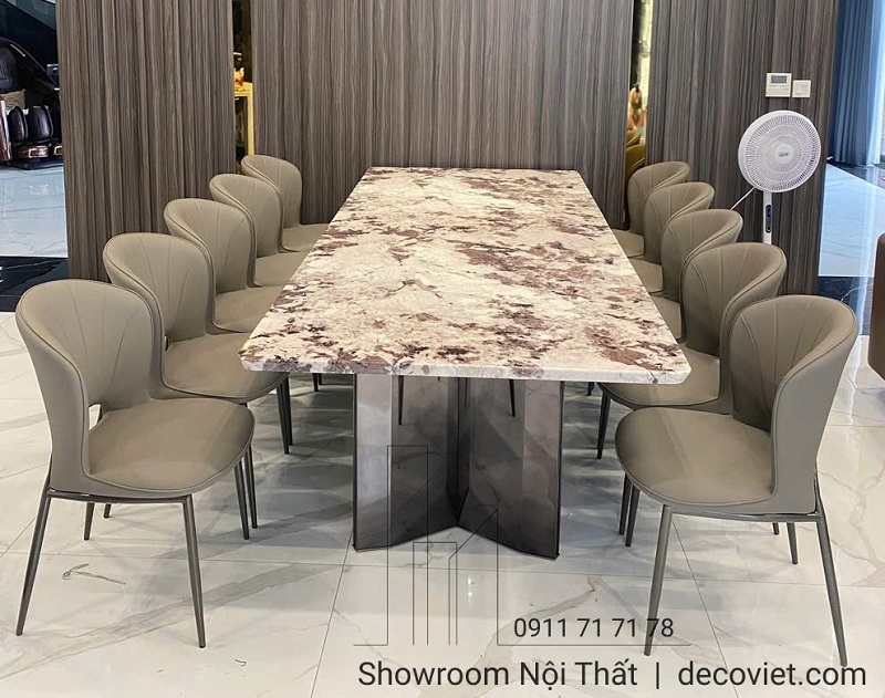 Bàn ăn 10 ghế bao nhiêu mét là hợp lý cho nhà phố và biệt thự