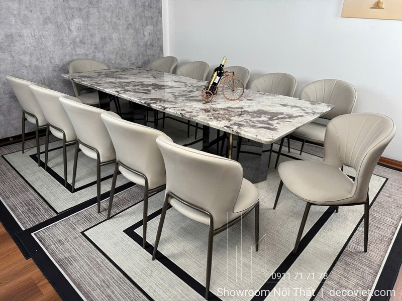 Gợi ý kích thước bàn ăn 10 ghế chuẩn, đảm bảo khoảng cách ngồi thoải mái