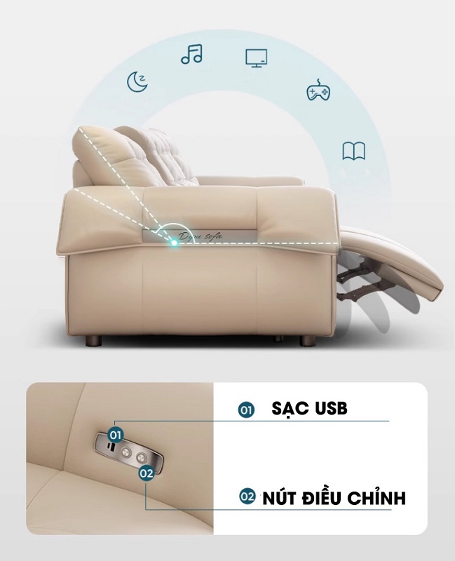lưu ý khi chọn mua sofa chỉnh điện cho phòng khách gia đình