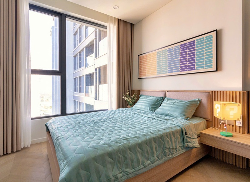 Phòng ngủ phụ linh hoạt, phù hợp làm phòng làm việc hoặc phòng khách nhỏ.