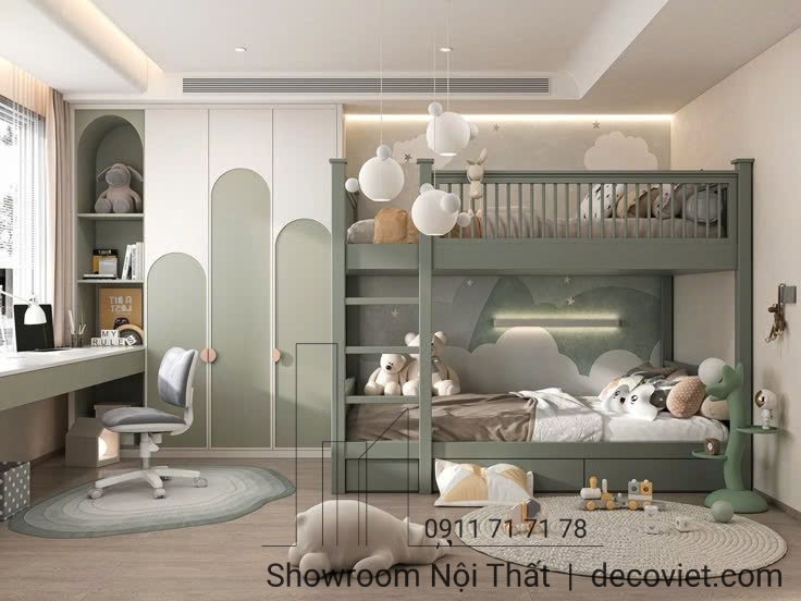 thi công phòng ngủ cho bé