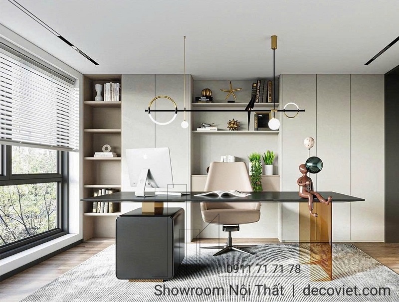 thiết kế thi công bàn làm việc