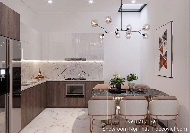 thi công phòng bếp