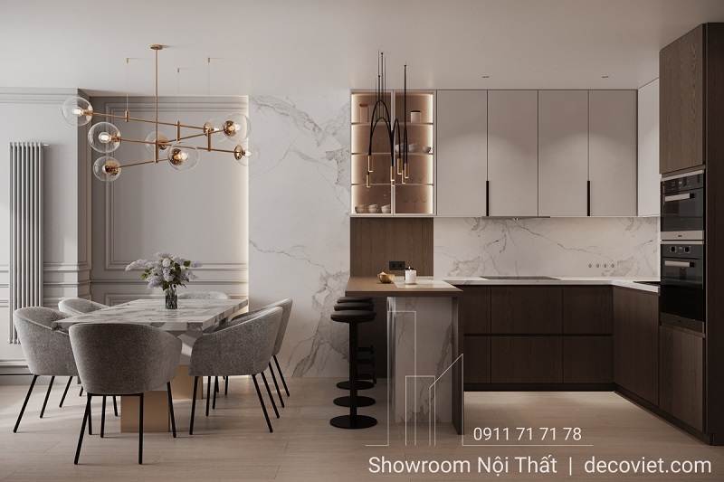 thiết kế nội thất phòng bếp