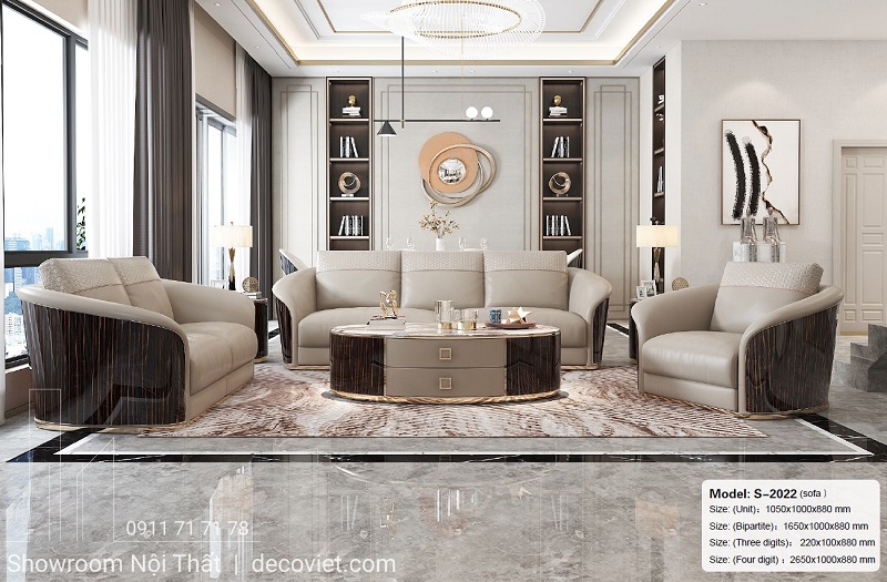 sofa da bò ý chất lượng cao cấp tại Nhà Decor