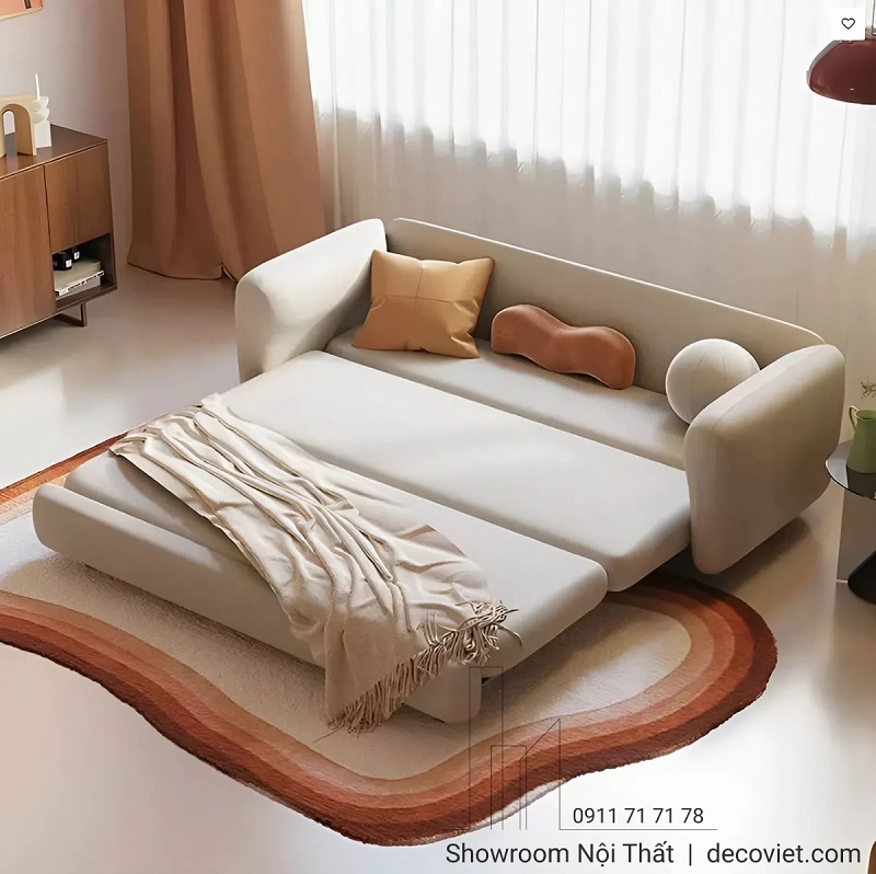 sofa giường trong căn hộ studio giúp tối ưu không gian sống