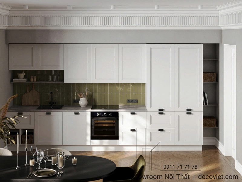 thiết kế thi công tủ bếp gỗ công nghiệp