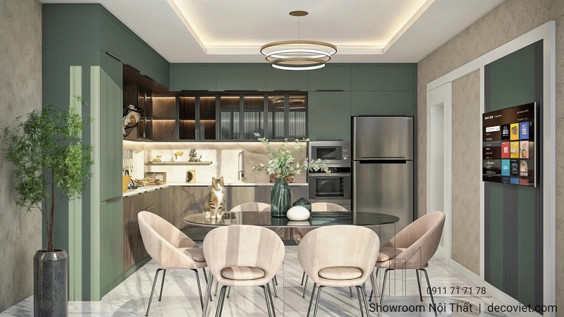 Mẫu tủ bếp đẹp tại Đà Lạt đang được ưa chuộng nhất năm 2025