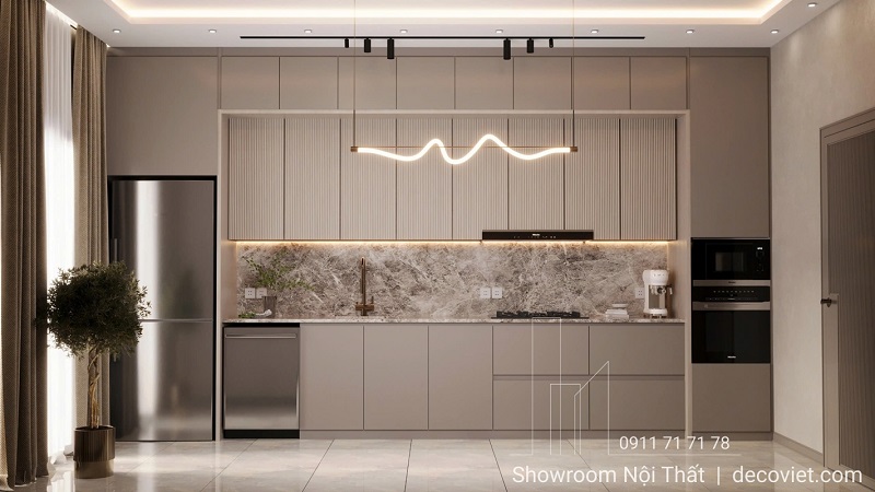 thi công tủ bếp theo yêu cầu từ thiết kế đến lắp đặt tận nơi