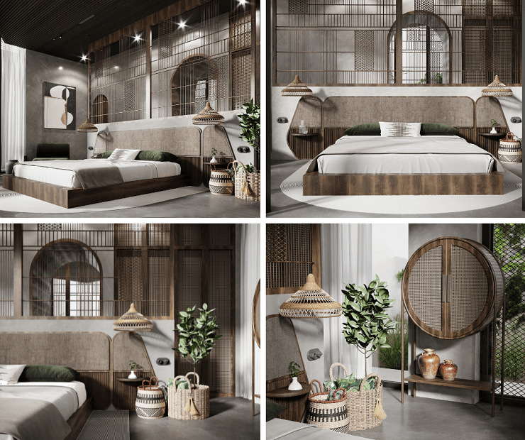 thiết kế nội thất phong cách rustic