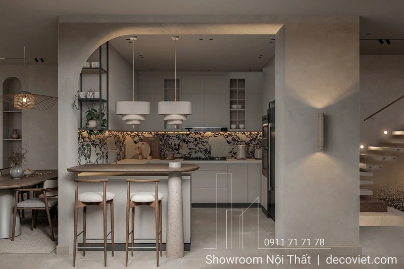 Thiết kế tủ bếp gỗ An Cường hiện đại, phù hợp với nhiều không gian sống khác nhau