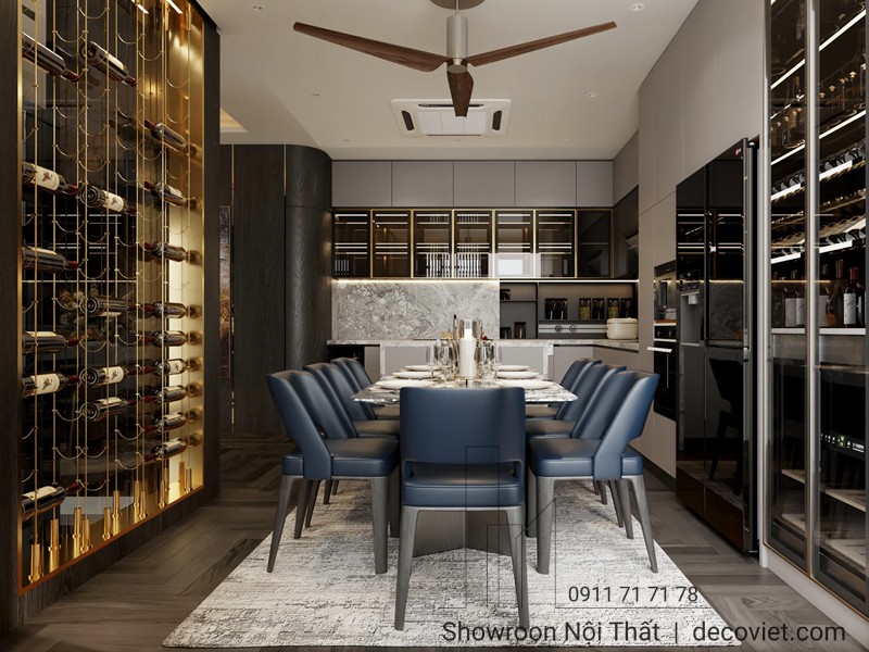 Mẫu bếp sang trọng phù hợp với phong cách sống hiện đại