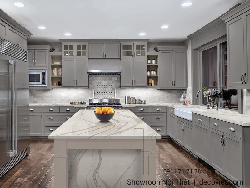 Thiết kế phòng bếp tích hợp đảo bếp tiện dụng và sang trọng