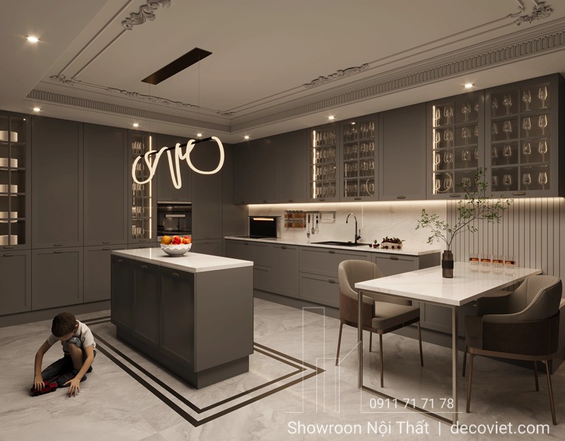 Thiết kế phòng bếp tối ưu diện tích cho căn hộ chung cư nhỏ