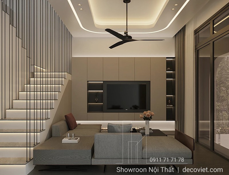 Mẫu phòng khách cao cấp, mang phong cách hiện đại sang trọng.