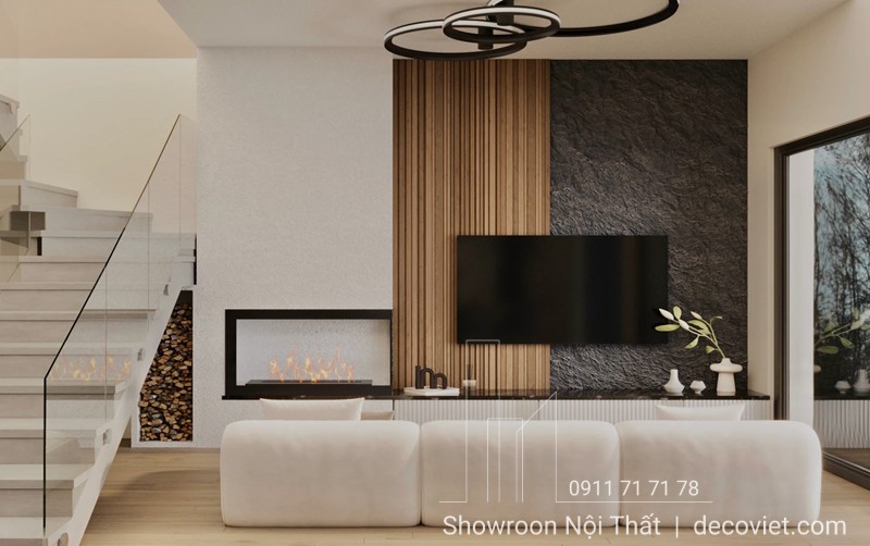 Phòng khách sang trọng với phong cách Luxury thời thượng.