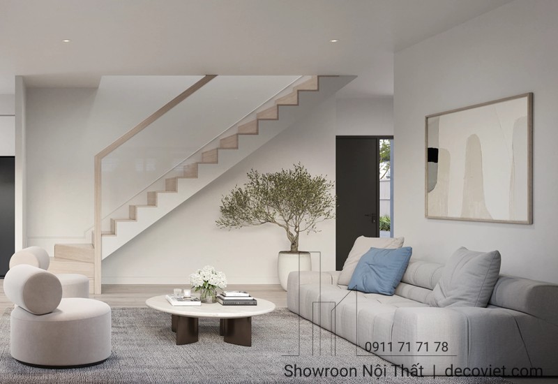 Mẫu phòng khách hiện đại đẹp, dễ dàng thay đổi linh hoạt.