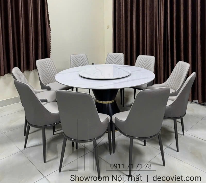 mẫu bàn ăn mặt đá 10 ghế