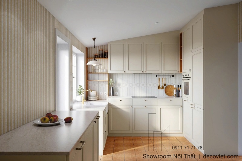 Lắp đặt tủ bếp gỗ giá rẻ trọn gói – tư vấn miễn phí