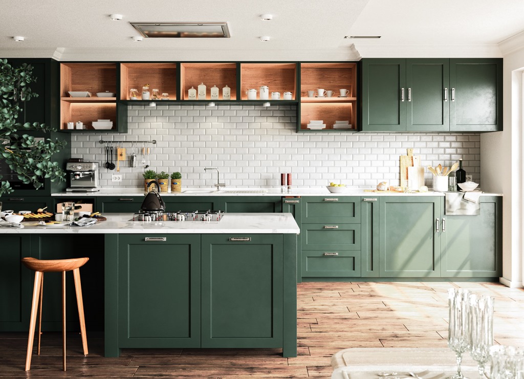 Mẫu tủ bếp gỗ MDF thiết kế hiện đại tại Vũng Tàu