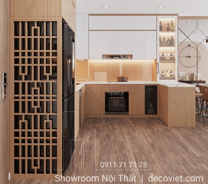 Xưởng sản xuất tủ bếp gỗ tại Nhà Decor