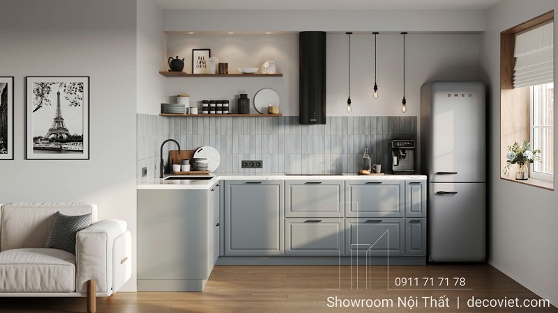 Tủ bếp nhựa đẹp giá rẻ – thiết kế theo yêu cầu, phù hợp mọi phong cách