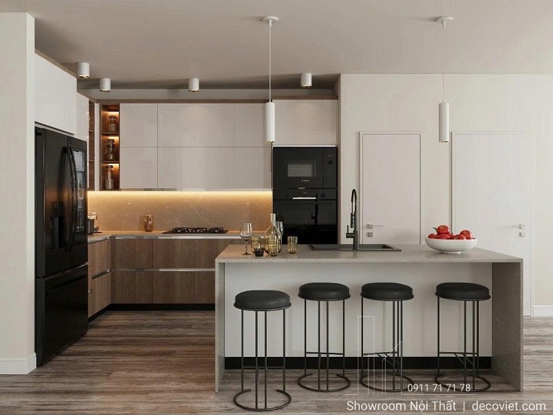 Tủ bếp gỗ công nghiệp An Cường