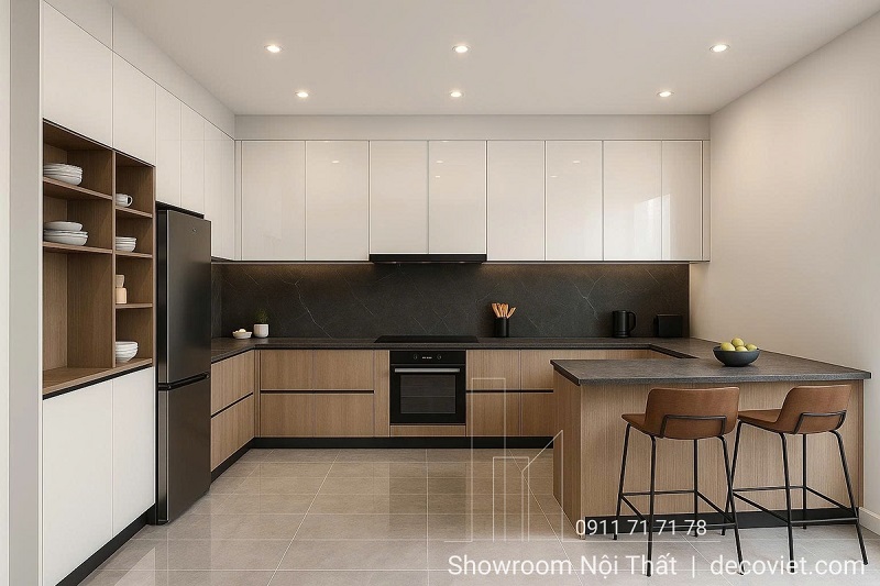 Xưởng đóng tủ bếp acrylic đẹp tại TPHCM