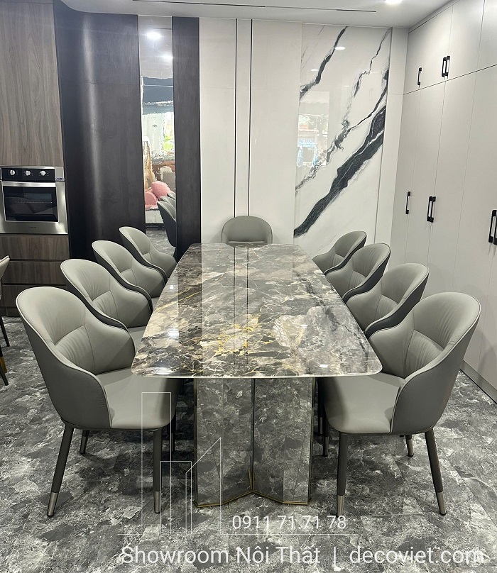 bàn ăn mặt đá cao cấp