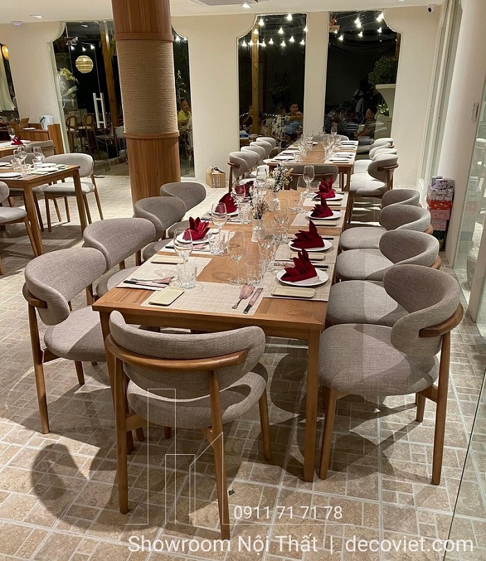 bàn ăn gỗ 10 người hiện đại