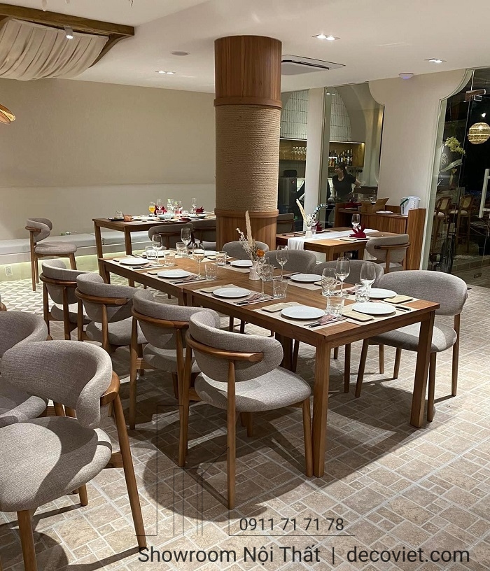 bàn ăn hiện đại nhà hàng