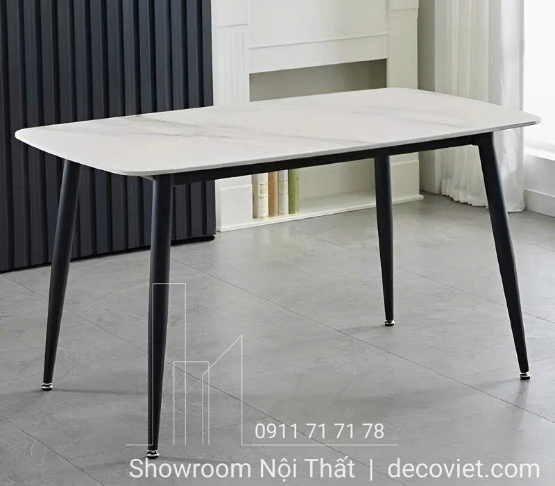 bàn ăn 4 ghế mặt đá 1m2